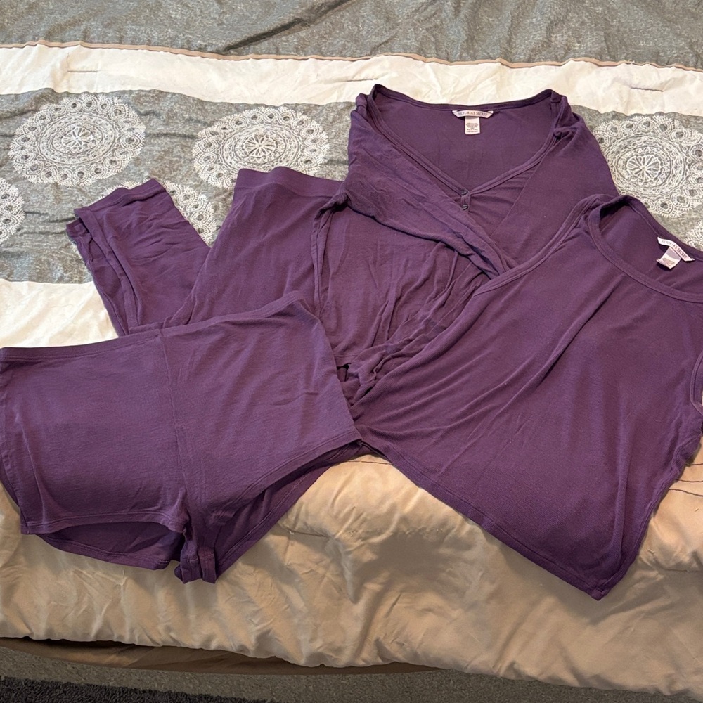 Victoria's Secret Purple Pajamas - 2 sets!